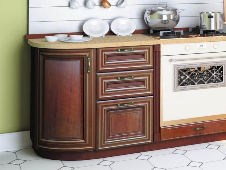 Тумба кухонная 600 с 3 ящиками ЛЮКС (4) Кантри ЛД 235.774.000 Ноче Таволато_2