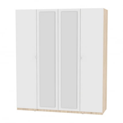 Шкаф распашный R-198х180х60-1-TR-M(ДСС-Белый)_0