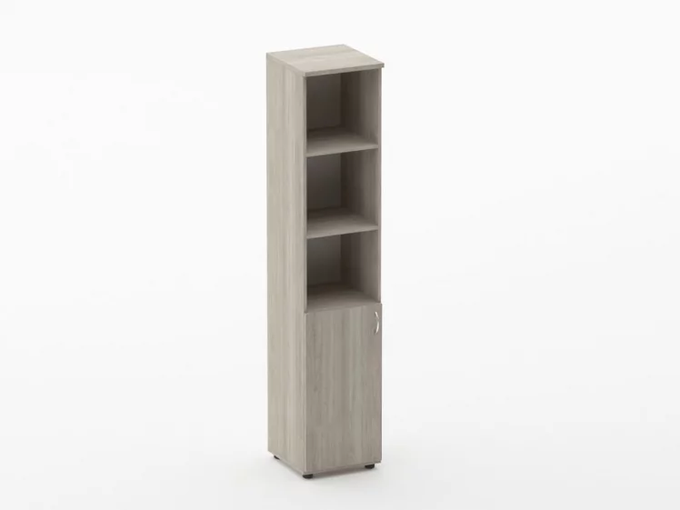 Шкаф высокий полуоткрытый Twin 16.16.14Л Дуб Сантана светлый_0