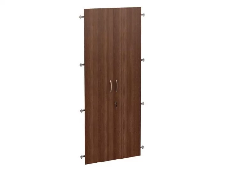 Двери на 5 секций с замком 62.58 орех «Пегас»_0