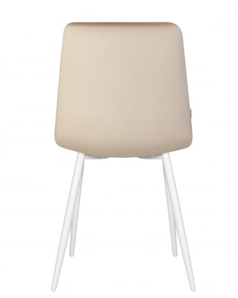 Стул обеденный DOBRIN CHILLY (Бежевый Holland 07, основание белое)_4