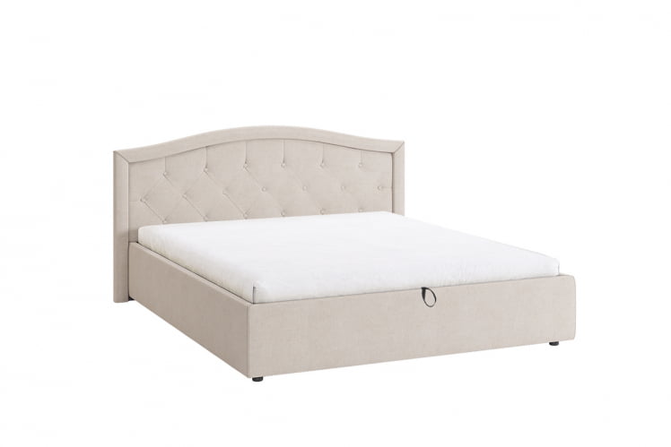 Кровать 1.6 Верона с подъем. механизмом ZP.KM1.6-01 крем (экокожа)_0