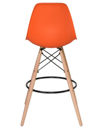 Стул барный DOBRIN DSW BAR (ножки светлый бук, цвет сиденья оранжевый (O-02)) 2 шт_5