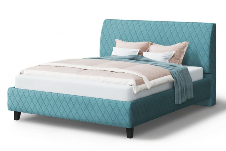 Кровать Хилтон, 2000 * 1600 мм, бирюзовый_0