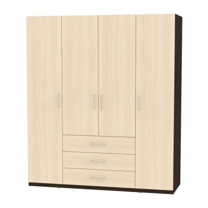 Шкаф распашный R-198х180х60-3(Венге-ДМ)_0