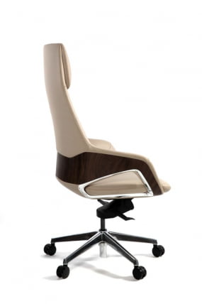 Кресло руководителя Шопен FK 0005-A BEIGE LEATHER_3