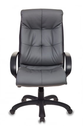 Кресло руководителя Бюрократ CH-824B/LGREY серый искусственная кожа_1