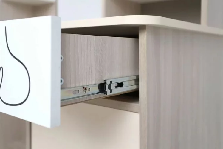 Стол компьютерный Котофей Ясень шимо светлый Вайс Белый_13