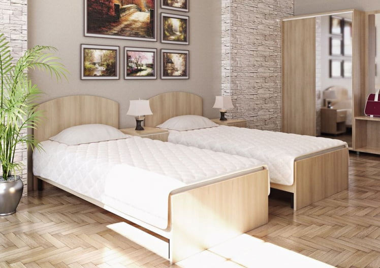 Тумба прикроватная открытая LIGHT С-ТП-1 Акация Лорка_1