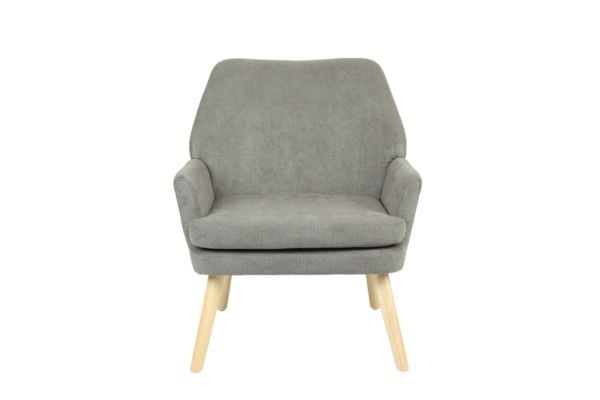 Кресло Харви серый деревянные ножки_2