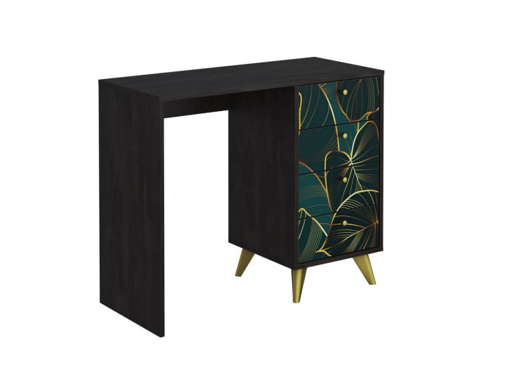 Стол письменный Фьюжн СП-006 АРТ Угольный камень/TROPICAL_0