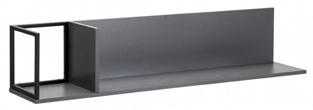 Полка навесная City средняя графит_0