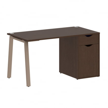 Стол письменный HOME OFFICE VR.SP-3-138.1.A Венге Цаво/Мокко металл_0
