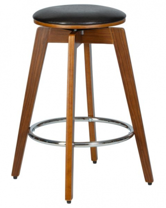 Табурет полубарный DOBRIN TOM 66 (цвет черный глянец PU ABD 002) 2 шт_1