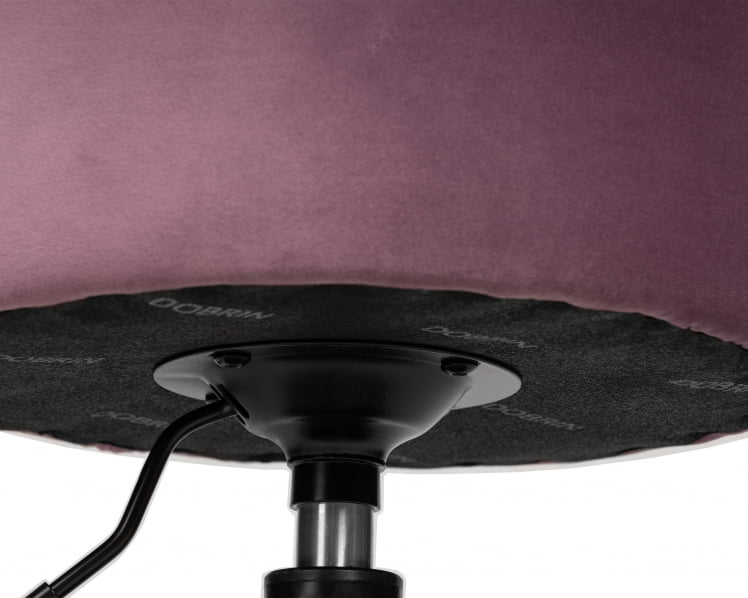 Пуф DOBRIN DANNY BLACK (пудрово-сиреневый велюр (MJ9-52))_2