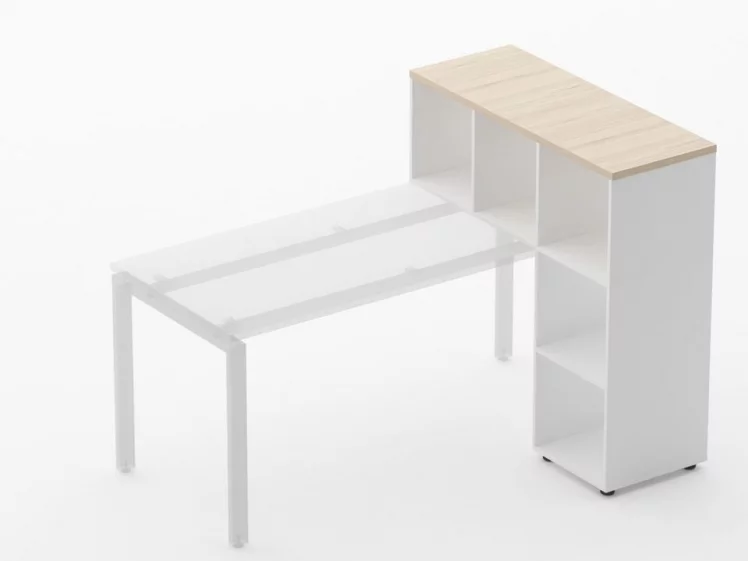 Стеллаж к столу Deka 9.07.11 Туя/Белый_2