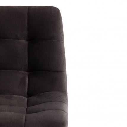 Стул полубарный CHILLY (mod. 7095пб ) ткань/металл, 53x44x94 см, высота до сиденья 66 см, темно-серый barkhat 14/черный_5