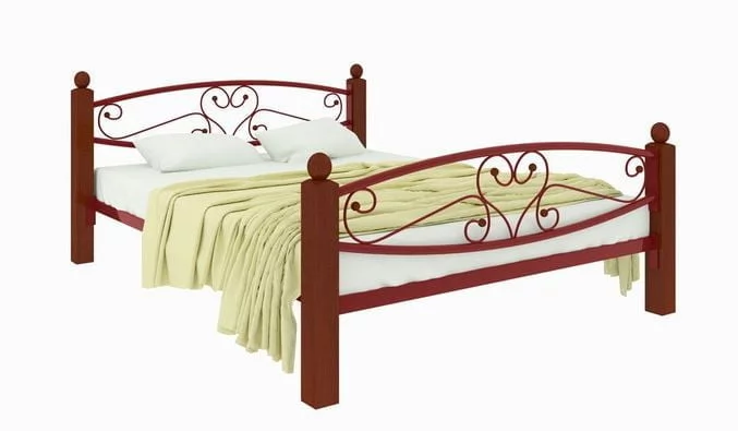 Кровать Каролина Lux plus 1800х1900 Красная_0