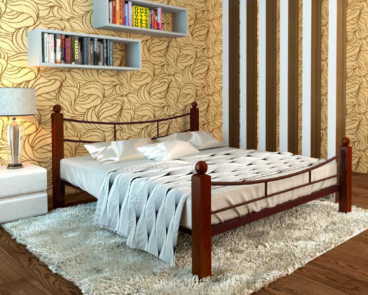 Кровать София Lux plus 1200х1900 Медная шагрень_1