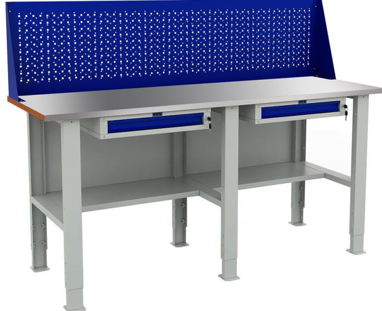 Верстак Expert WS WTS200.F2/F2/F2.210 Сине-серый_0