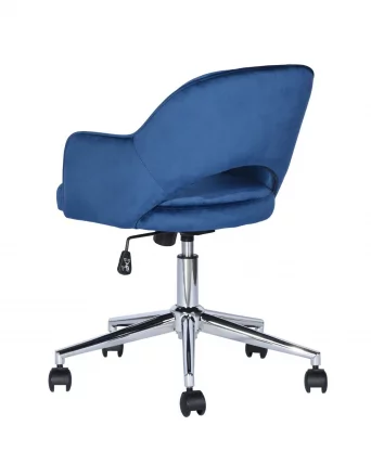 Компьютерное кресло Кларк велюр Синий_5