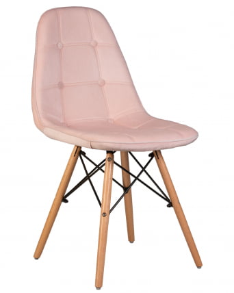 Стул обеденный DOBRIN BENNET Пудрово-розовый велюр HLR-39_0