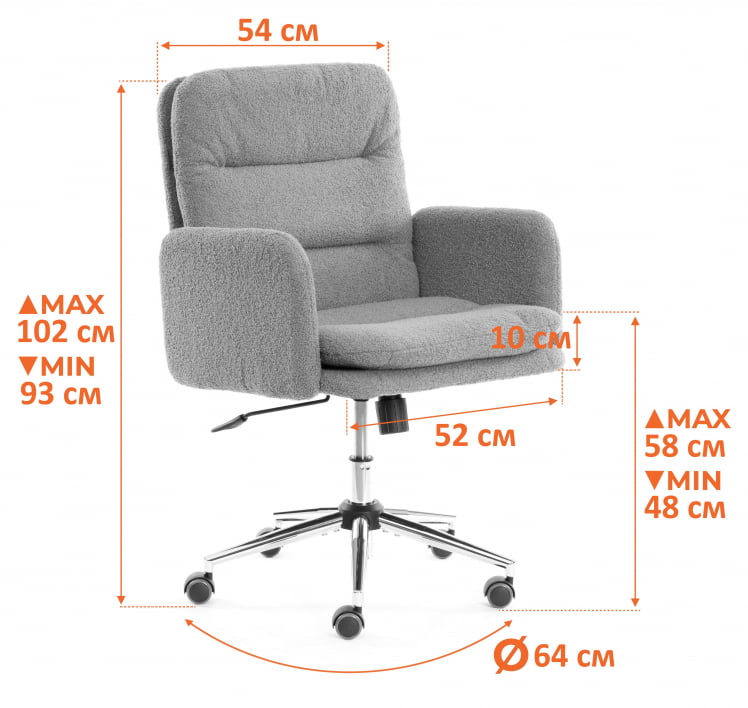 Кресло Dover хром букле, олива, barni dusty green_11