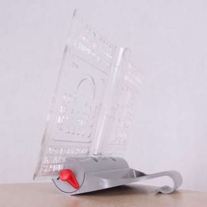 Трехуровневая подставка-трафарет под книгу ПК-03 Серая_1