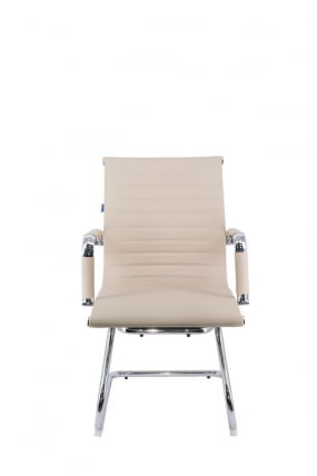 Кресло для посетителей Leo CF экокожа Бежевый_2