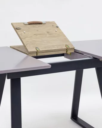 Стол обеденный раскладной Детройт 120-160 Серый_4