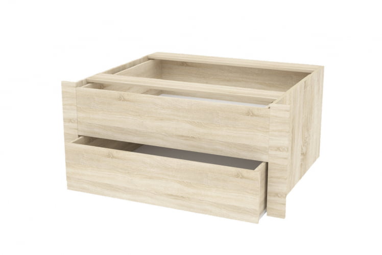 Модуль с 2 ящиками Экспресс Для ШК 1600 Дуб сонома_0