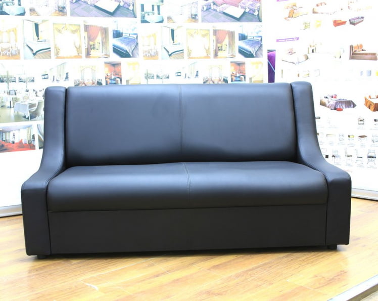 Диван офисный тройной Клерк 9 Черный Ecotex 3001_1