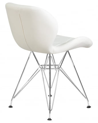 Стул обеденный DOBRIN BUTTERFLY CHROME Белый_3