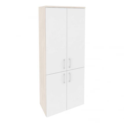 Шкаф высокий широкий ONIX O.ST-1.3 Денвер Светлый/Белый_0