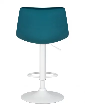 Стул барный DOBRIN TAILOR WHITE Морской волны велюр MJ9-99_4