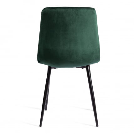 Стул CHILLY (mod. JSC-220) Велюр/металл , 44,5х52,5х88 см, dark green (темно-зеленый) HLR57 / черный_3
