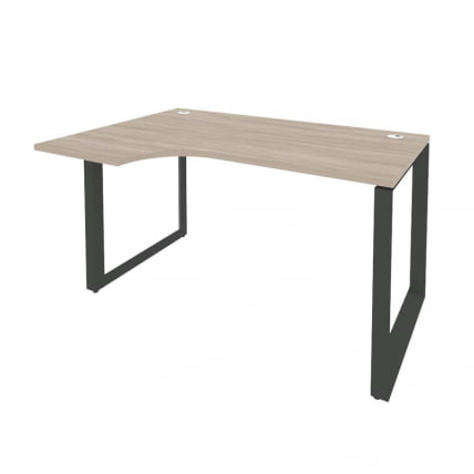 Стол эргономичный левый на О-образном м/к ONIX O.MO-SA-2L Дуб Аттик/Антрацит_0