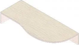 Подставка для монитора Р.Н-2 дуб молочный левая_0