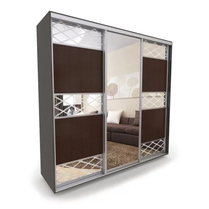 Шкаф-купе 3-х дверный Акцент-Лайн КР 2400х600 Венге_0