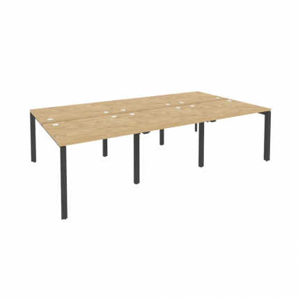 Рабочая станция на П-образном м/к ONIX O.MP-D.RS-6.1.8 Тиквуд Светлый/Антрацит_0