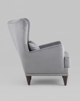 Кресло Скотт велюр Серый_3