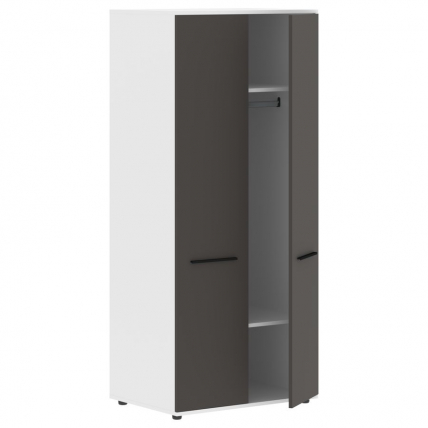 Гардероб EDIS ECWS 85 Мокко Черный Белый_1