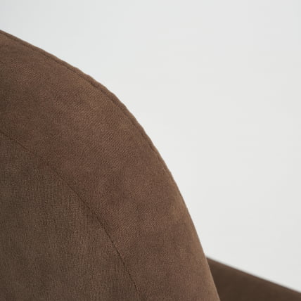 Кресло LEADER флок , коричневый, 6_7