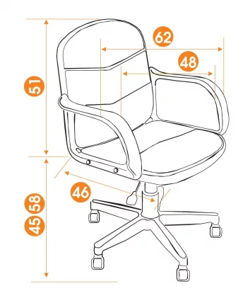 Офисное кресло BAGGI черный,бежевый_4