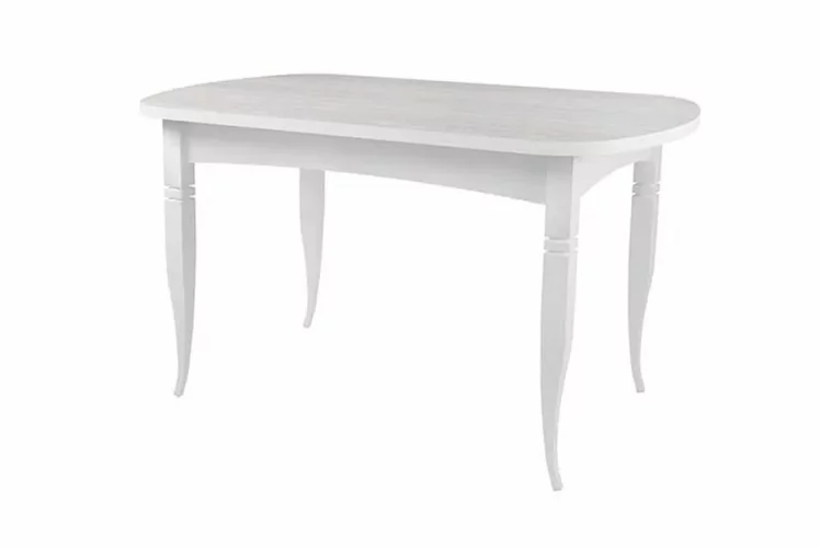 Стол раскладной Ялта с резными опорами Белый Анкор светлый_0