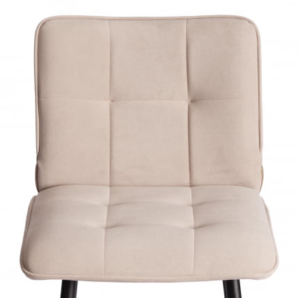 Полубарный стул Bari/Бари велюр, бежевый, 7, 42х55х99 см_5