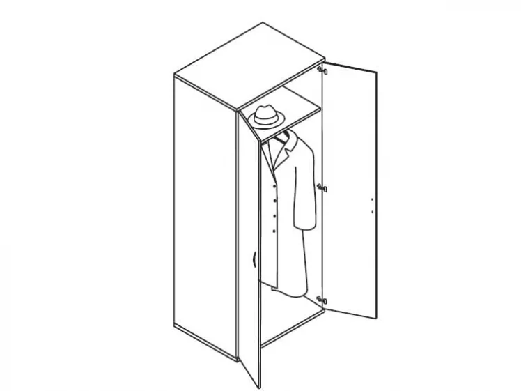 Гардероб ГБ-2 Крем_1