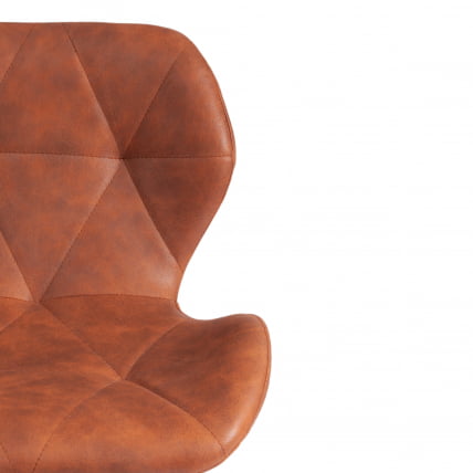 Стул STUTTGART (mod. 74) / 1 шт. в упаковке экокожа/дерево береза/металл, 50 х 47 х 73 см, античный коричневый RH02-13/натуральный_5