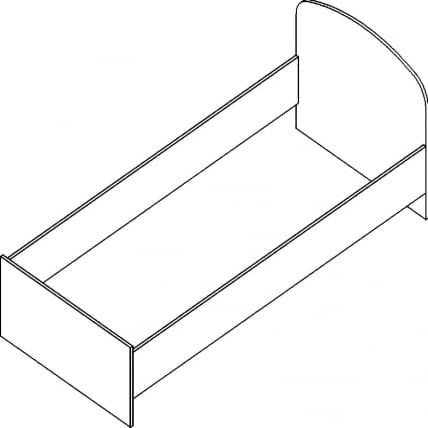 Кровать Проспект Гм.КРО-8 дуб_0