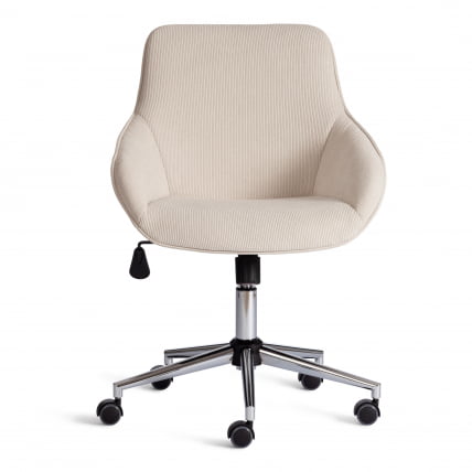 Кресло DUBLIN хром вельвет, молочный_4